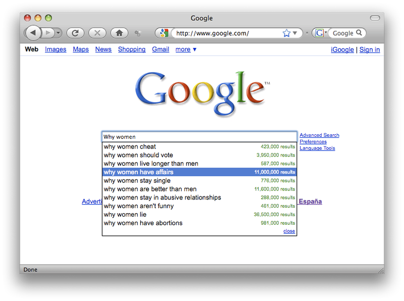 Illustration for article titled Google Proves Humanity Is Sick and Sad, Yet Absolutely Hilarious